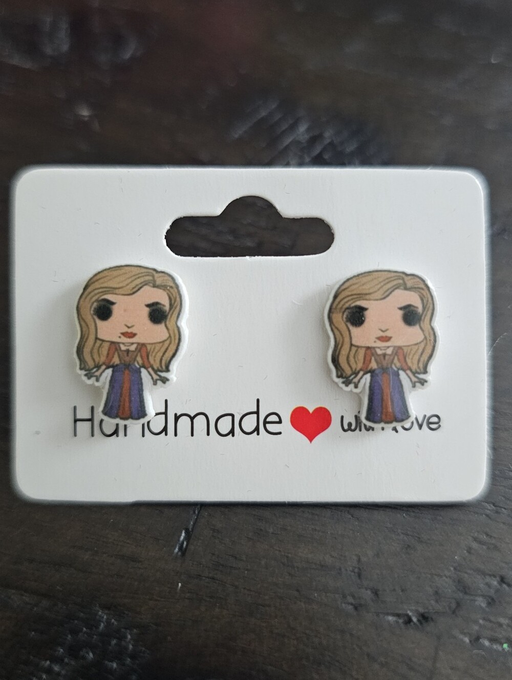 New Hocus Pocus Sarah Halloween Earrings Stainless Steel Posts/Back